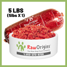 Load image into Gallery viewer, Raw Origins - 100% All Beef - One 5lbs Chub