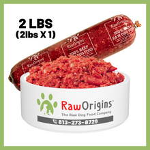 Load image into Gallery viewer, Raw Origins - 100% All Beef - One 2lbs Chub