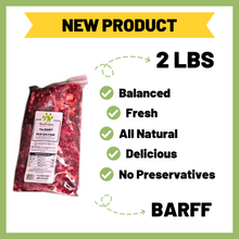 Load image into Gallery viewer, Raw Origins - BARFF - Prey Model Raw 80/10/10 Beef - One 2lbs Pack
