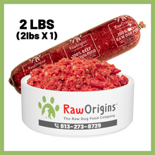 Load image into Gallery viewer, Raw Origins - 100% All Beef - One 2lbs Chub

